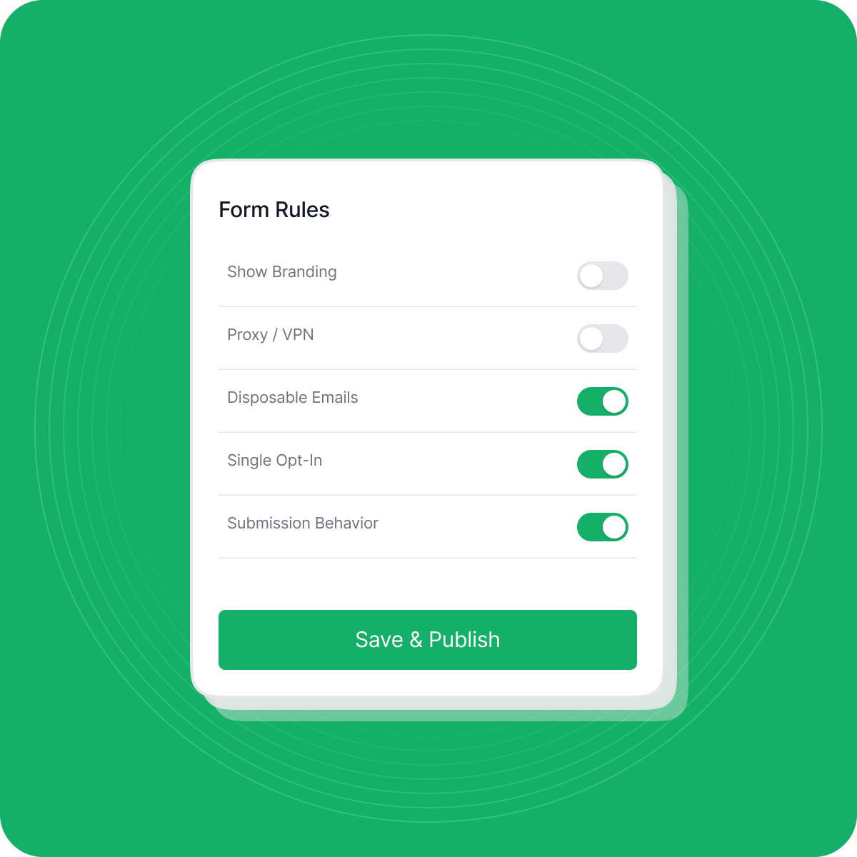 Built-in rules to protect your list