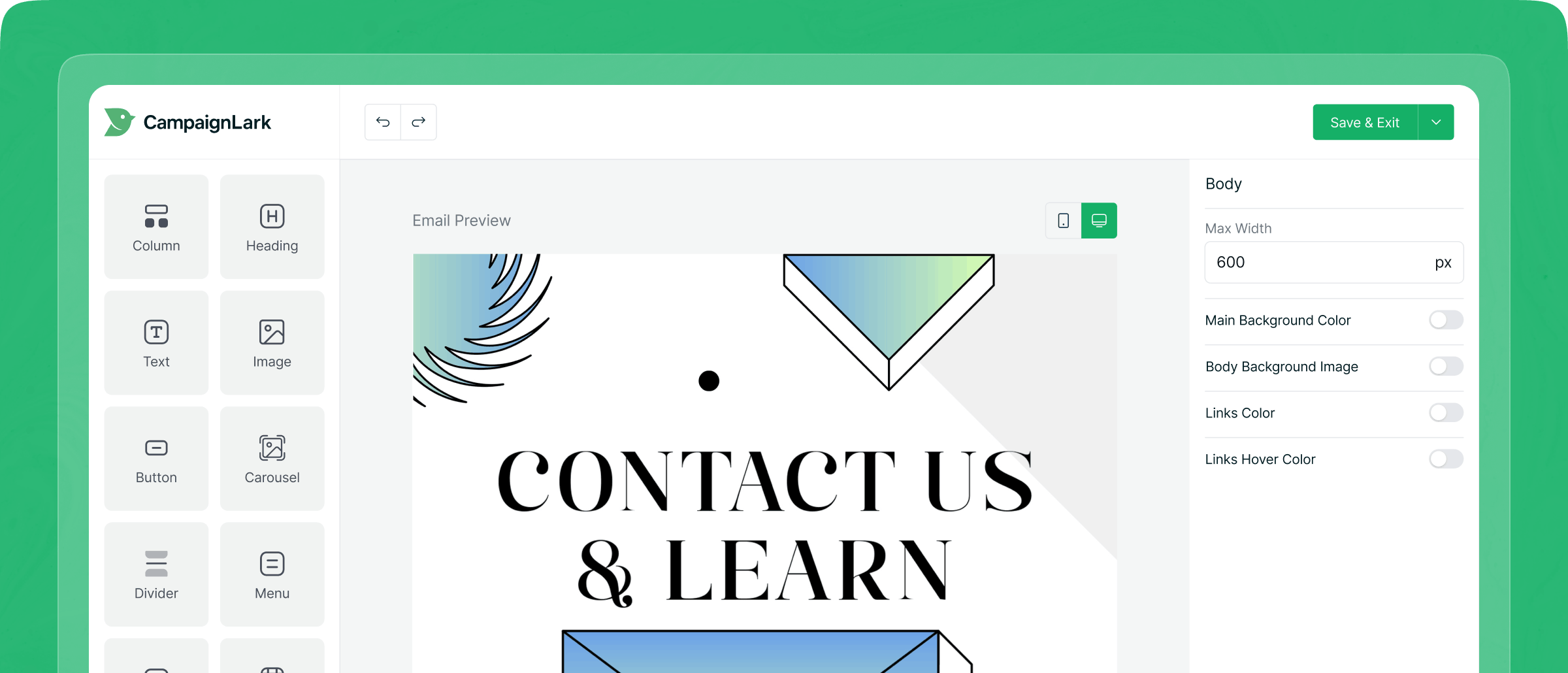 No-code Email Builder