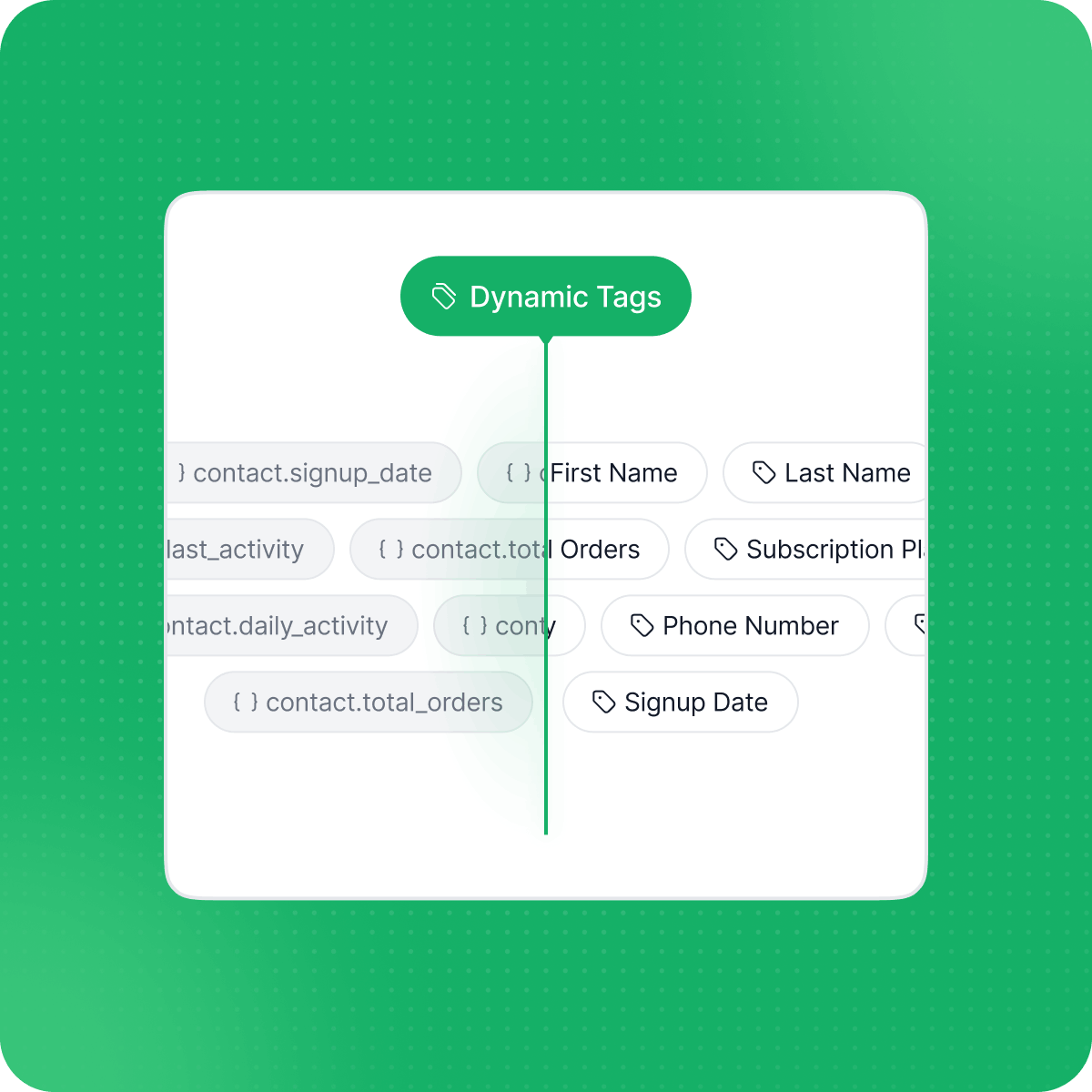 Personalize with dynamic Handlebars tags