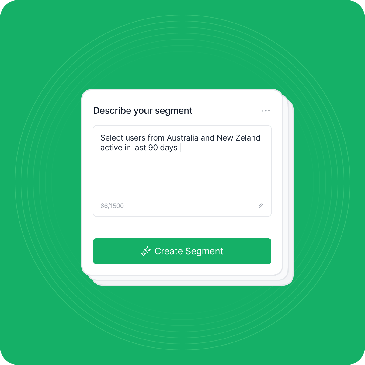 Create segments using natural language